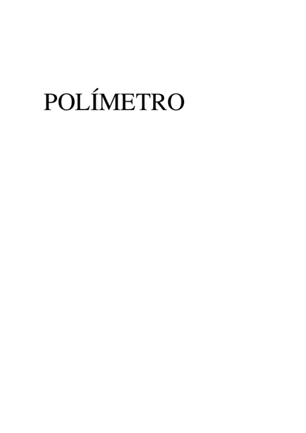 Miniatura del documento Informe Laboratorio 3 (Polímetro)