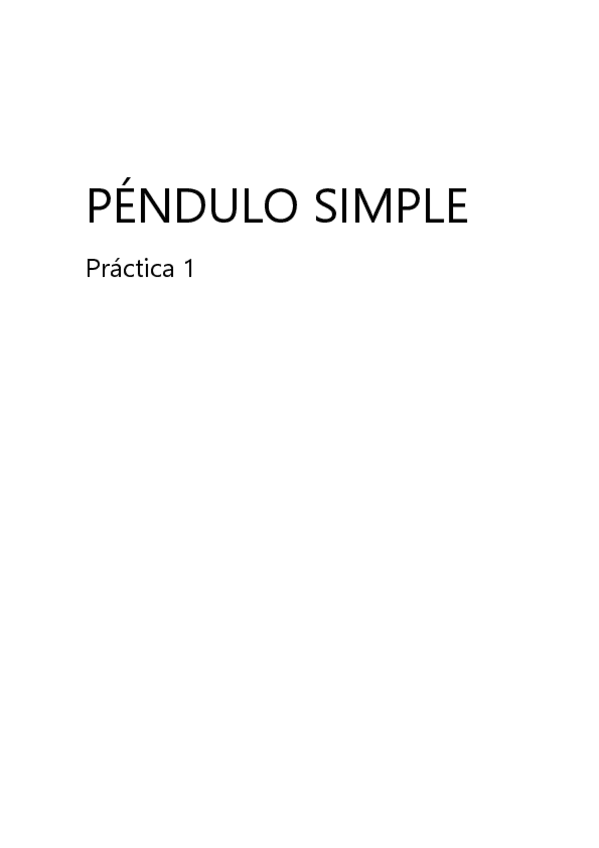 Miniatura del documento Péndulo simple LABORATORIO 1