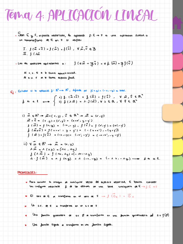 Miniatura del documento Tema 4 - Aplicación lineal