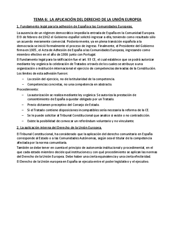 Miniatura del documento Tema 6. LA APLICACIÓN DEL DERECHO DE LA UNIÓN EUROPEA.pdf