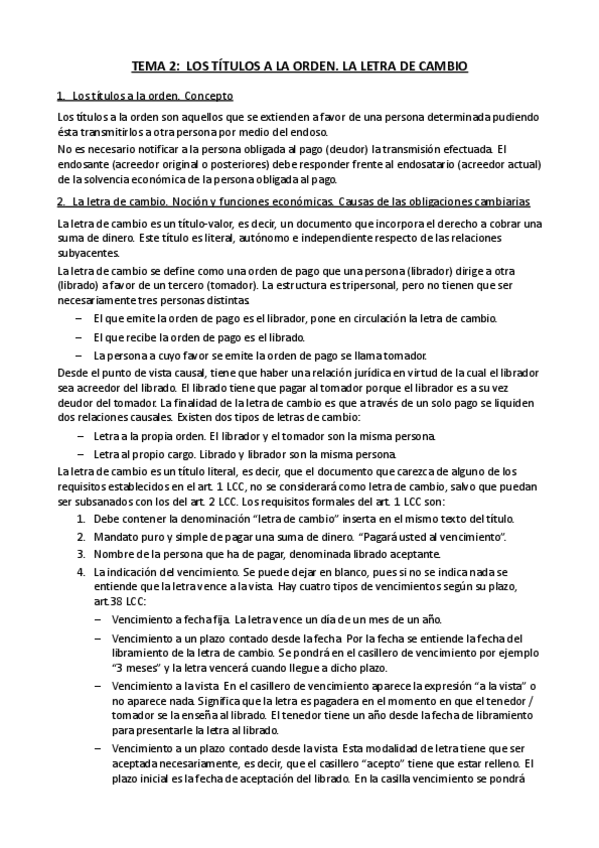 Miniatura del documento Tema 2. LOS TÍTULOS A LA ORDEN. LA LETRA DE CAMBIO.pdf