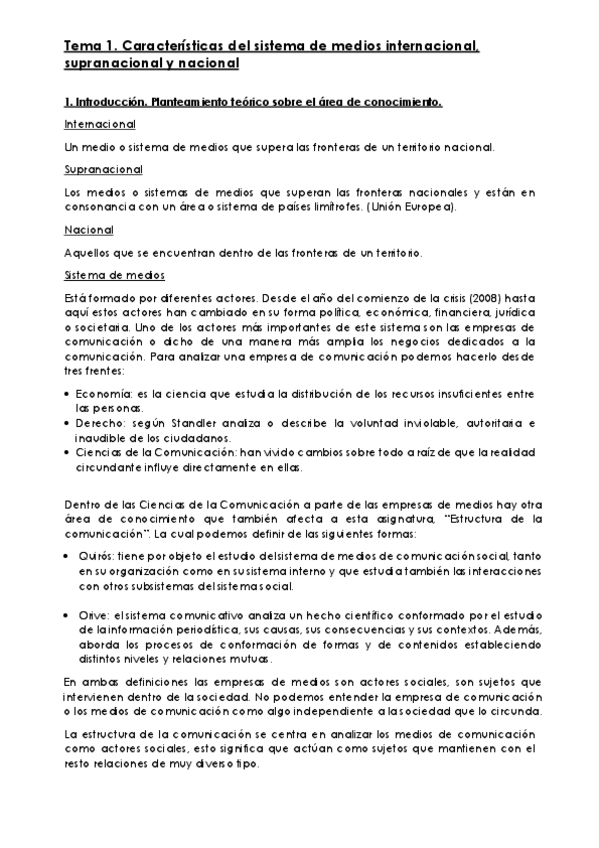 Miniatura del documento Tema 1. Caracteristicas del sistema de medios internacional supranacional y nacional..pdf