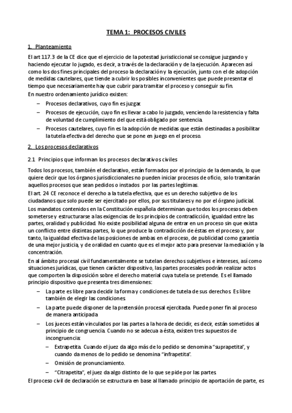 Miniatura del documento Tema 1. PROCESOS CIVILES.pdf
