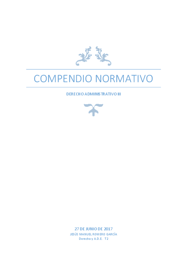 Miniatura del documento DERECHO ADMINISTRATIVO III. COMPENDIO NORMATIVO.pdf