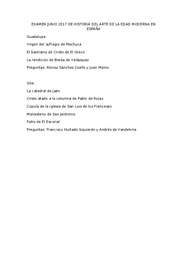 Miniatura del documento EXAMEN JUNIO 2017 DE HISTORIA DEL ARTE DE LA EDAD MODERNA EN ESPAÑA.docx