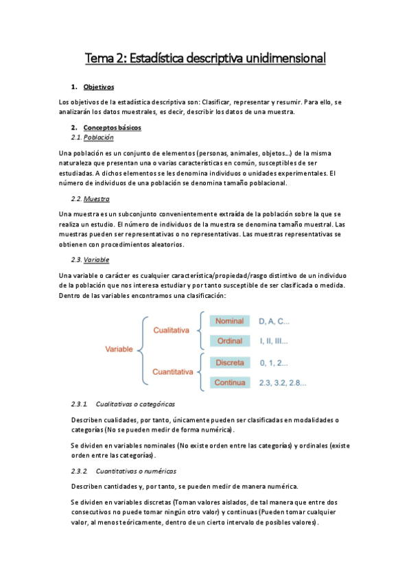 Miniatura del documento Tema2 Estadistica descip unidimensional