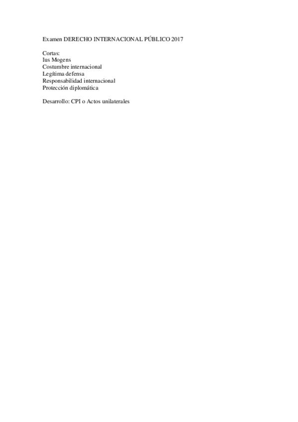 Miniatura del documento Examen DERECHO INTERNACIONAL PÚBLICO 2017.pdf