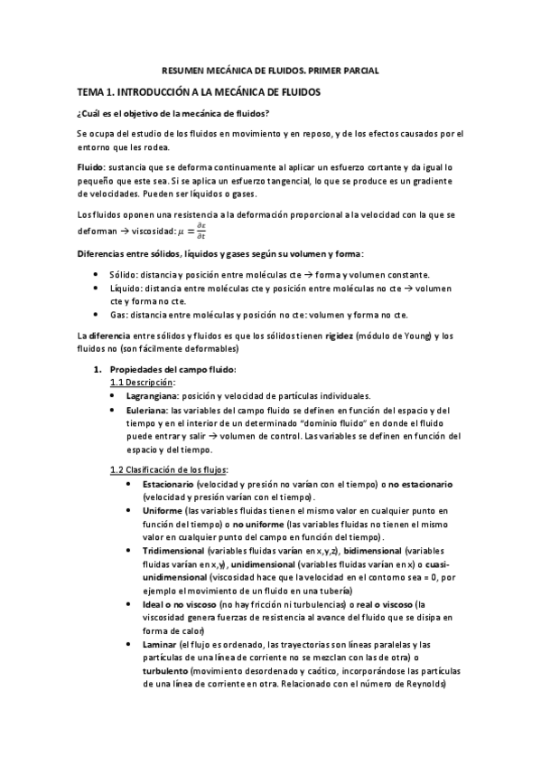 Miniatura del documento RESUMEN-MECANICA-DE-FLUIDOS-PRIMER-PARCIAL.pdf