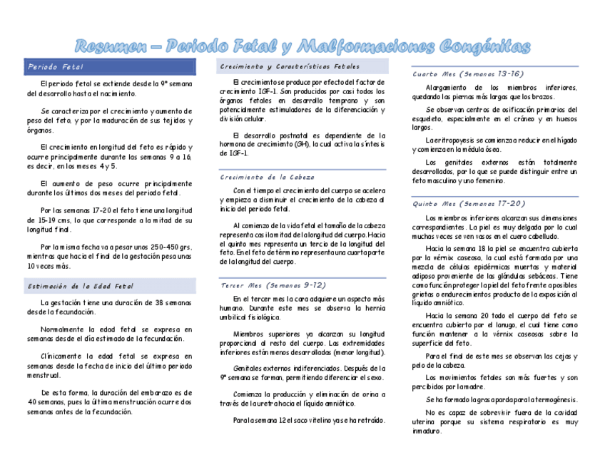Miniatura del documento Resumen-Periodo-Fetal-y-Malformaciones-Congenitas.pdf