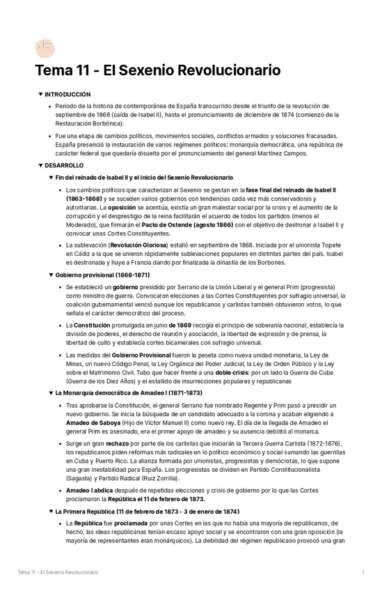 Miniatura del documento Tema11-El-Sexenio-Revolucionario.pdf