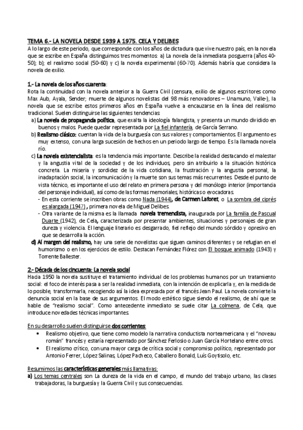 Miniatura del documento T6-Novela 1939-1975. Cela. Delibes.pdf