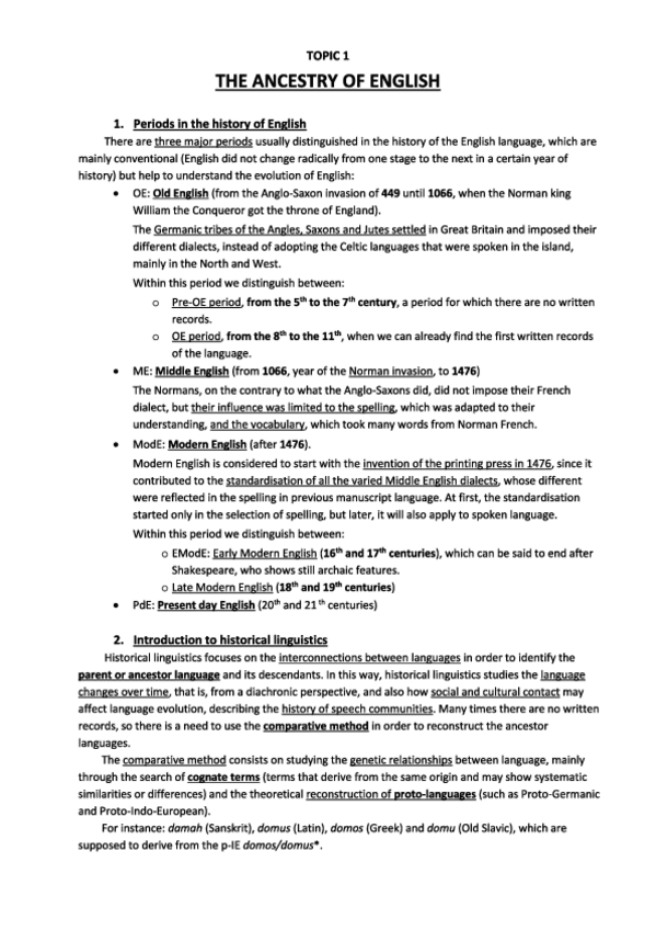 Miniatura del documento Tema 2. Periods and ancestry of English.pdf
