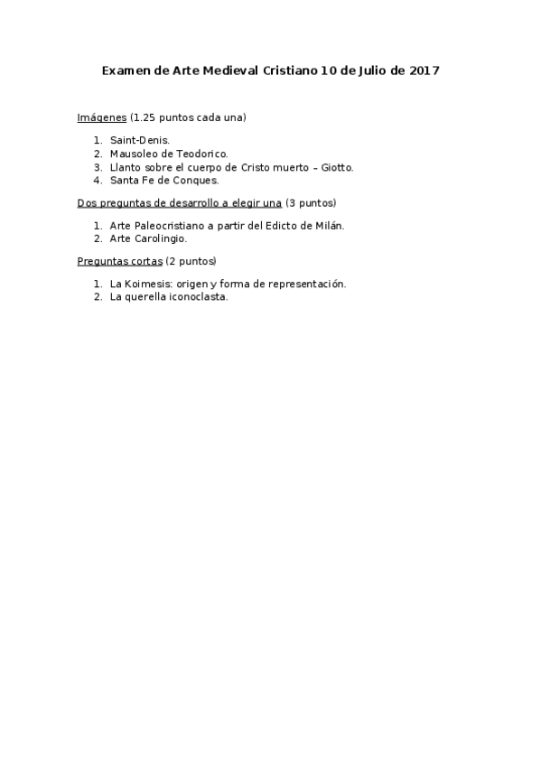Miniatura del documento Examen de Arte Medieval Cristiano 10 de Julio de 2017.docx