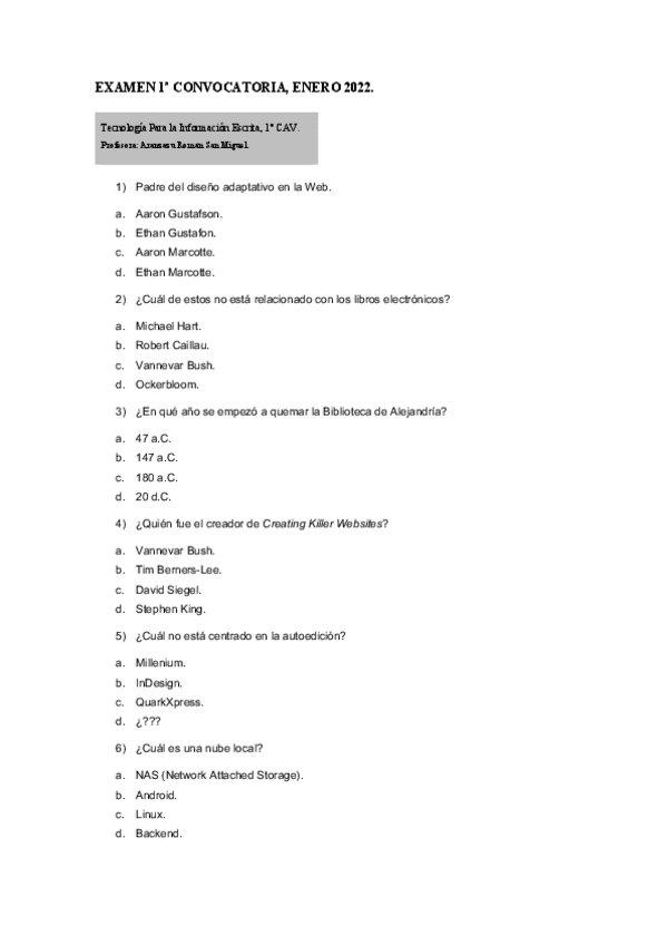 Miniatura del documento Examen-Tecnologias-para-la-Informacion-Escrita-1a-convocatoria.pdf