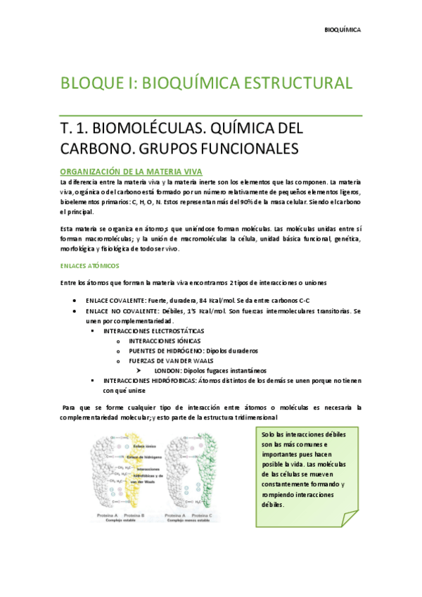 Miniatura del documento BLOQUE I Bioquímica