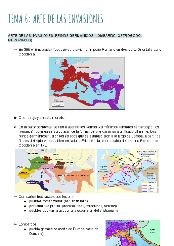 Miniatura del documento TEMA 6 (PARTE 2) - ARTE LAS INVASIONES