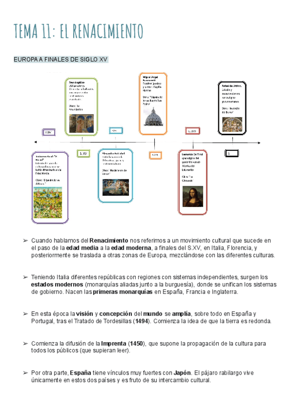 Miniatura del documento TEMA 11 - EL RENACIMIENTO