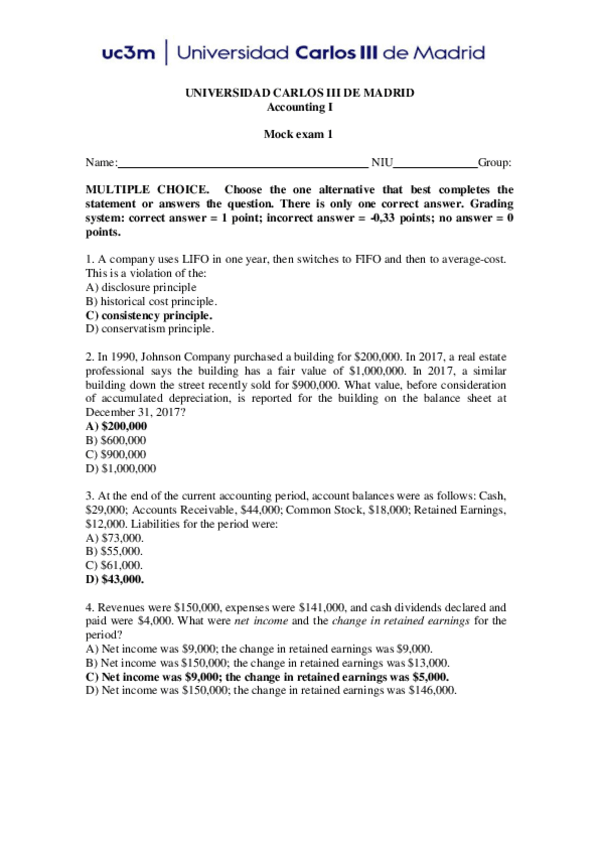 Miniatura del documento Mock-final-exam-Introduction-to-Accounting-1-with-answers.pdf