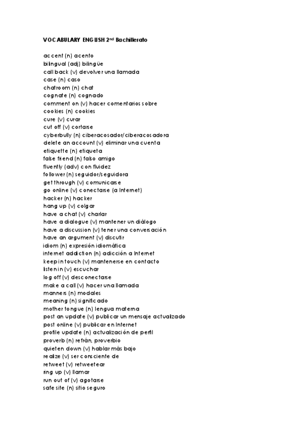 Miniatura del documento VOCABULARY-ENGLISH-2nd-Bachillerato.pdf