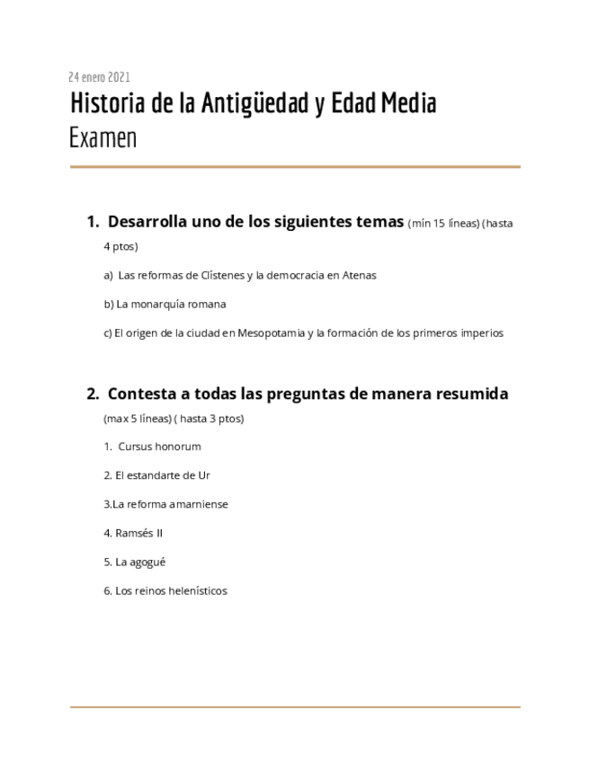 Miniatura del documento Examen-Historia-Antigua-y-Medieval.pdf