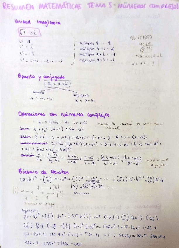 Miniatura del documento Numeros-complejos-1BACH.pdf