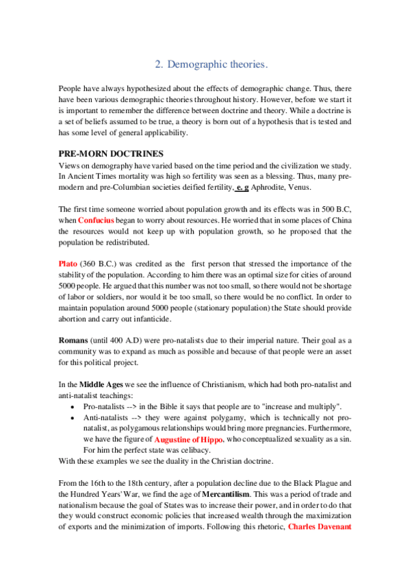Miniatura del documento 2. Demographic theories