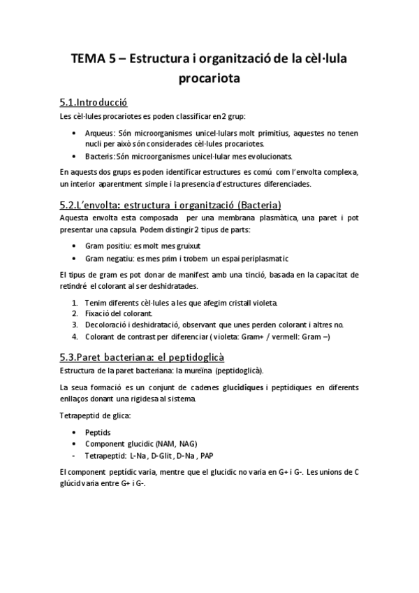 Miniatura del documento Biologia TEMA 5 - Procariota.pdf