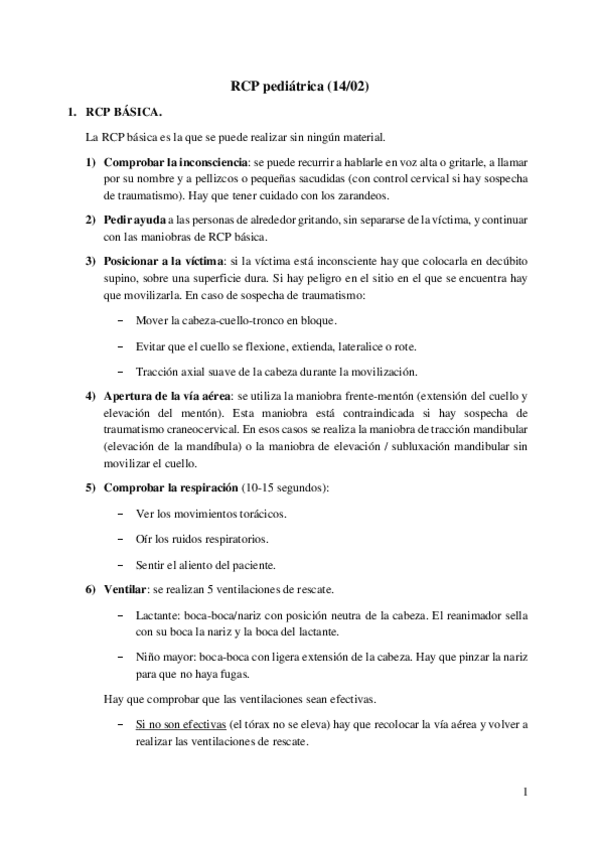 Miniatura del documento RCP pediátrica
