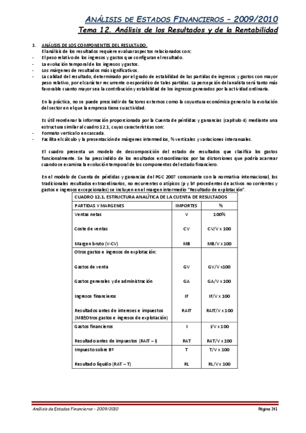 Miniatura del documento T12 Análisis de los Resultados y la rentabilidad.pdf