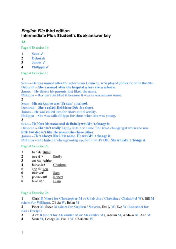 Miniatura del documento englishfile3eintermediateplussbanswerkey.pdf
