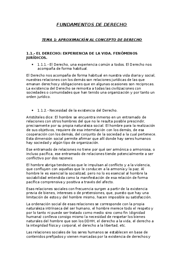 Miniatura del documento Fundamentos de Derecho Apuntes .docx