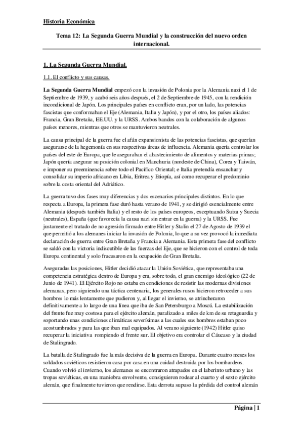 Miniatura del documento Tema 12. La Segunda Guerra Mundial y la construcción del nuevo orden internacional..pdf