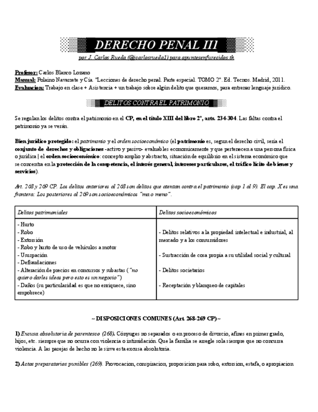 Miniatura del documento ★Derecho Penal III (completo prof. Blanco Lozano).pdf