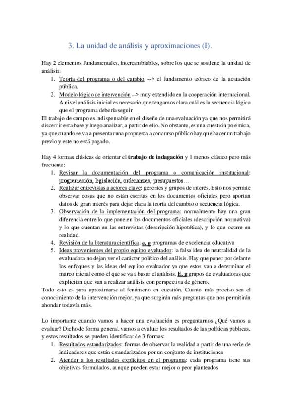 Miniatura del documento 3. La unidad de análisis y aprox. (I)