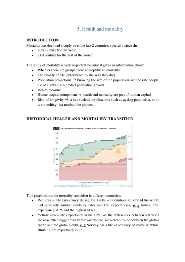 Miniatura del documento 5. Health and mortality