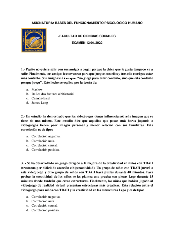 Miniatura del documento Examen Psicología