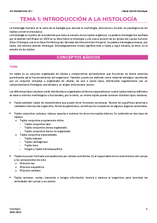 Miniatura del documento 1 Introducción a la Histología