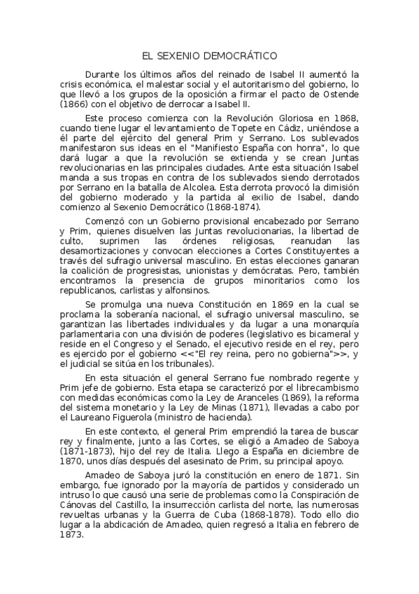 Miniatura del documento SEXENIO DEMOCRÁTICO