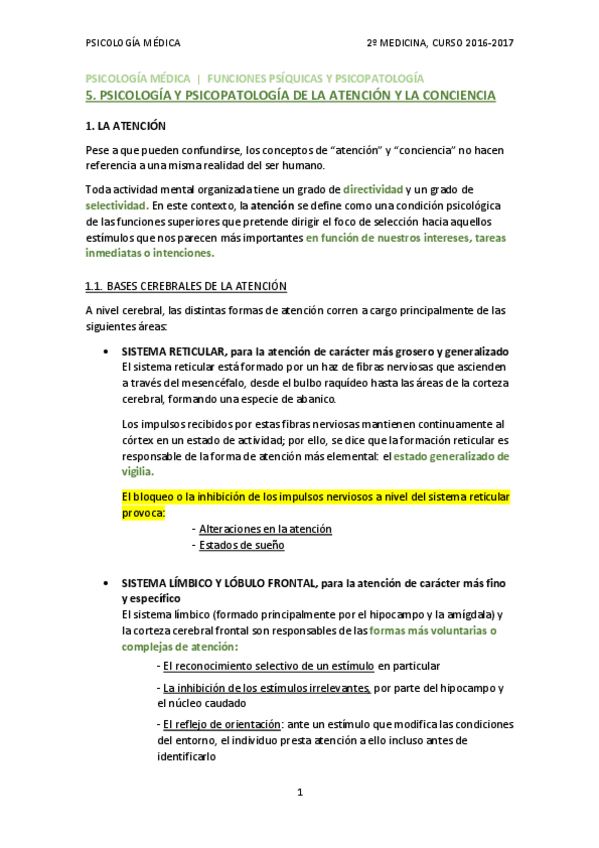 Miniatura del documento TEMA 5 - PSICOLOGÍA Y PSICOPATOLOGÍA DE LA CONCIENCIA Y LA ATENCIÓN.pdf