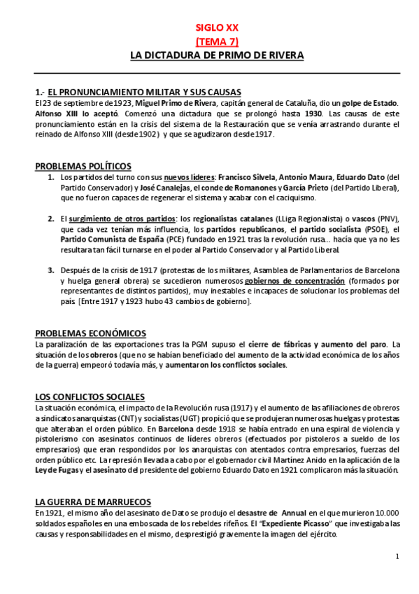 Miniatura del documento TEMA 7- Dictadura de Primo de Rivera