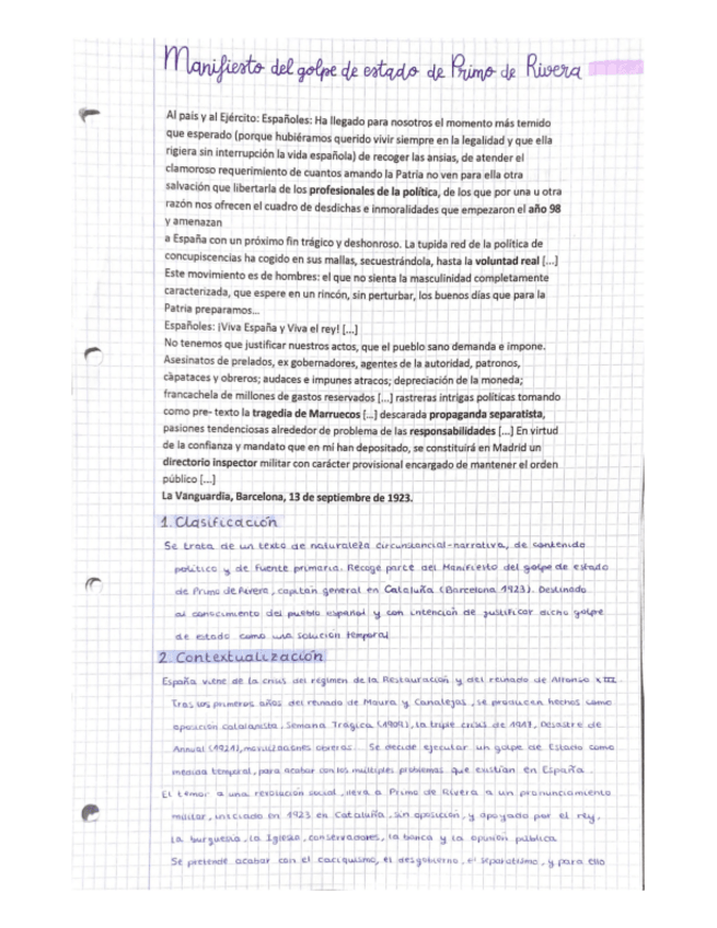 Miniatura del documento Golpe de estado Primo de Rivera