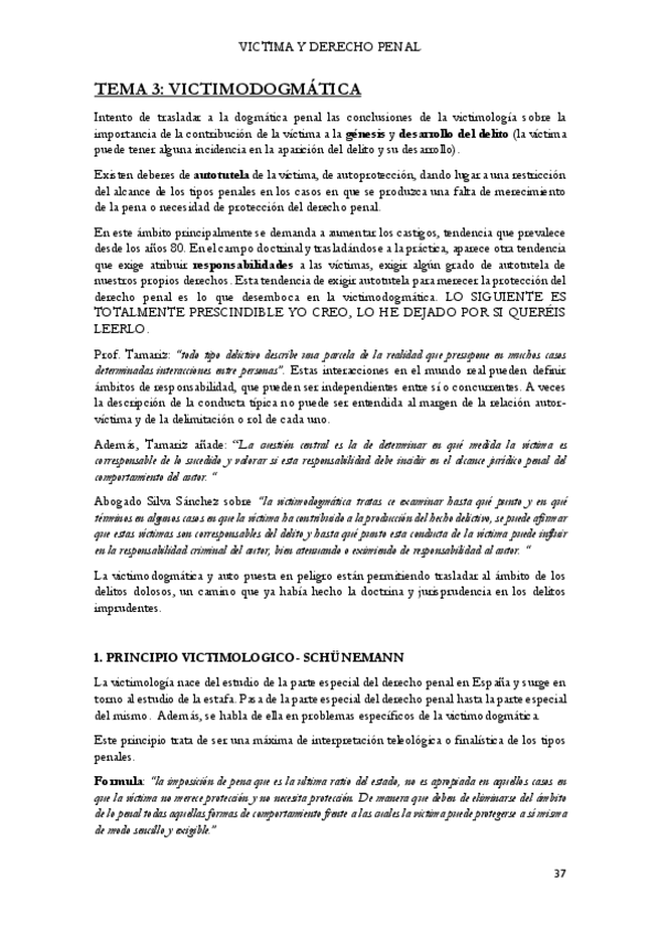 Miniatura del documento Tema 3. Victima y Derecho Penal.pdf