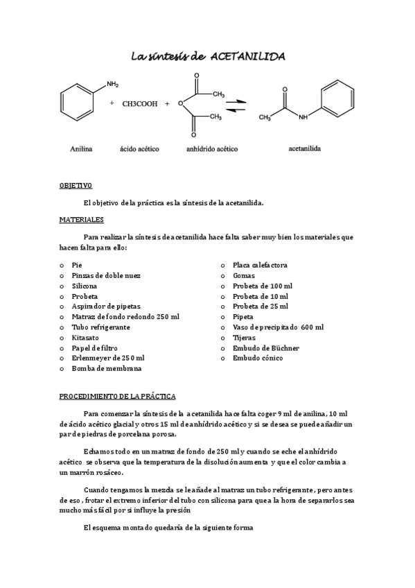 Miniatura del documento La síntesis de  ACETANILIDA examen.pdf