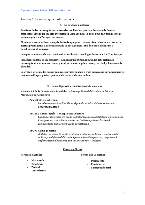 Miniatura del documento Leccion-6-La-monarquia-parlamentaria.pdf