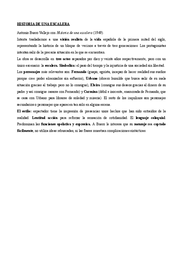 Miniatura del documento HISTORIA DE UNA ESCALERA 