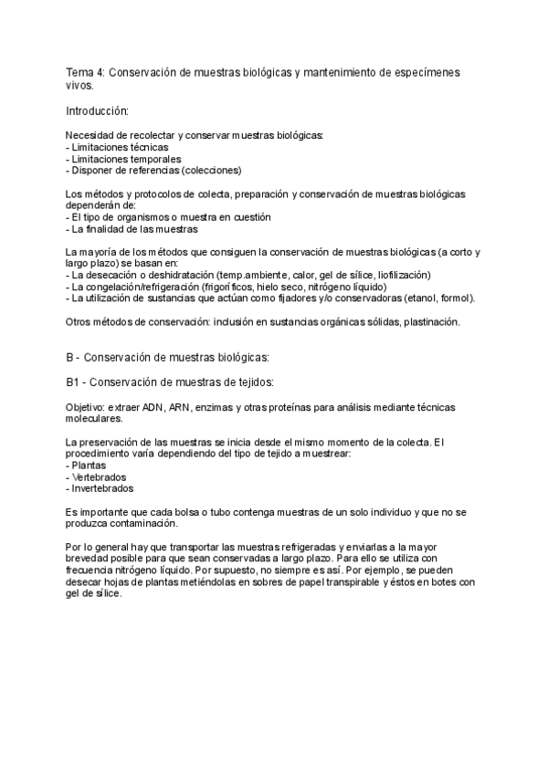 Miniatura del documento Tema-4-Conservacion-de-muestras-biologicas-y-mantenimiento-de-especimenes-vivos.pdf