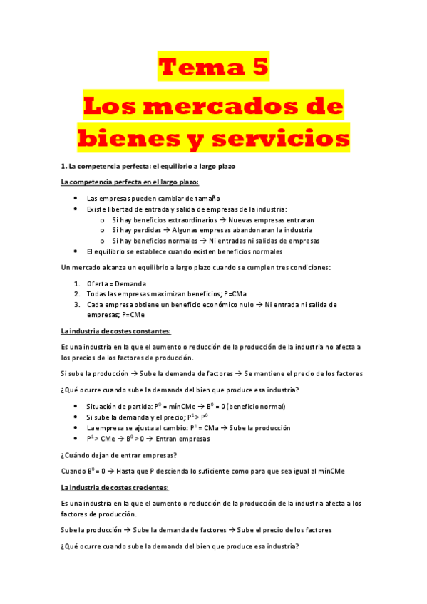 Miniatura del documento Tema 5-Mercados bienes servicios