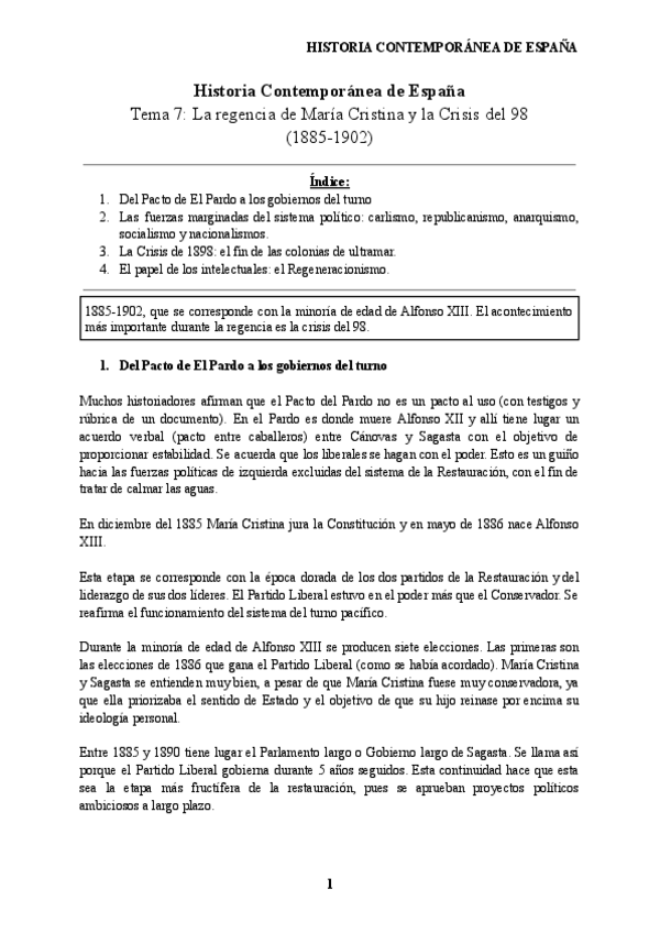 Miniatura del documento Tema-7-La-Regencia-de-Maria-Cristina-y-la-Crisis-del-98.pdf