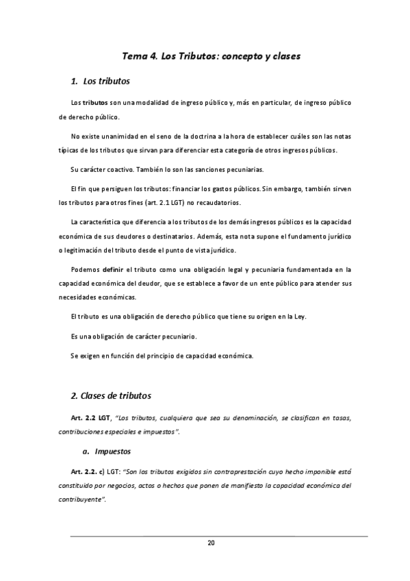 Miniatura del documento Tema 4. Los Tributos. Concepto y clases.pdf