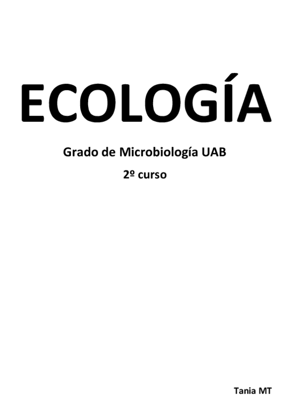Miniatura del documento Ecología. Grado de Microbiología 2º Curso.pdf